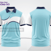 Mẫu áo polo đồng phục doanh nghiệp màu xanh ngọc phối be sọc cách điệu nổi bật ctpb8128