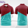 Mẫu áo polo đồng phục nhân viên màu xanh ngọc phối nâu thiết kế phối màu sáng tạo ctpb8152