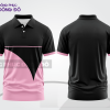 Mẫu áo polo nhóm công ty màu đen phối be thiết kế phối màu sáng tạo ctpb8178