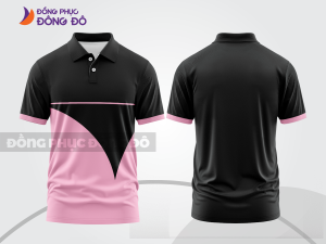 Mẫu áo polo nhóm công ty màu đen phối be thiết kế phối màu sáng tạo ctpb8178